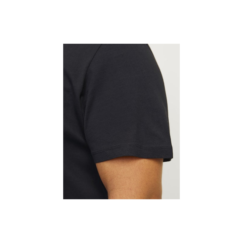 JACK & JONES PLUS Caleb Varsity T-Shirt - Sort