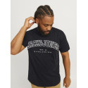 JACK & JONES PLUS Caleb Varsity T-Shirt - Sort
