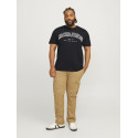 JACK & JONES PLUS Caleb Varsity T-Shirt - Sort