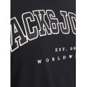 JACK & JONES PLUS Caleb Varsity T-Shirt - Sort