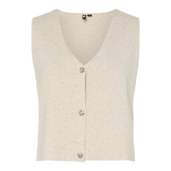 PIECES Jonda Strik Vest - Birch