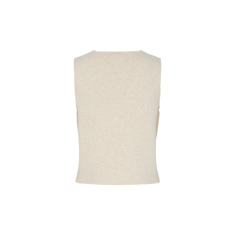 PIECES Jonda Strik Vest - Birch
