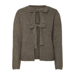 PIECES Silly Vendbar L/S Strik Trøje - Morel