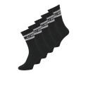 JJ REBEL Logo 5-Pak Tennis Sokker - Sort
