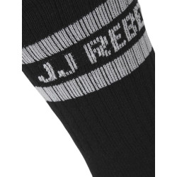 JJ REBEL Logo 5-Pak Tennis Sokker - Sort