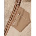 NAME IT MINI Mattia Sherpa Jakke - Moonbeam / Savannah Tan