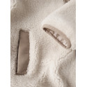 NAME IT KIDS Mattia Sherpa Jakke - Moonbeam / Savannah Tan