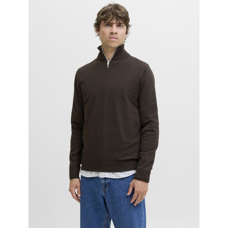 JJ REBEL Callum Strik Trøje - Chocolate Torte