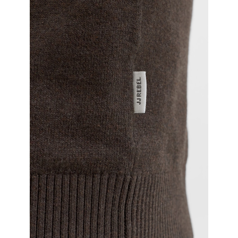 JJ REBEL Callum Strik Trøje - Chocolate Torte