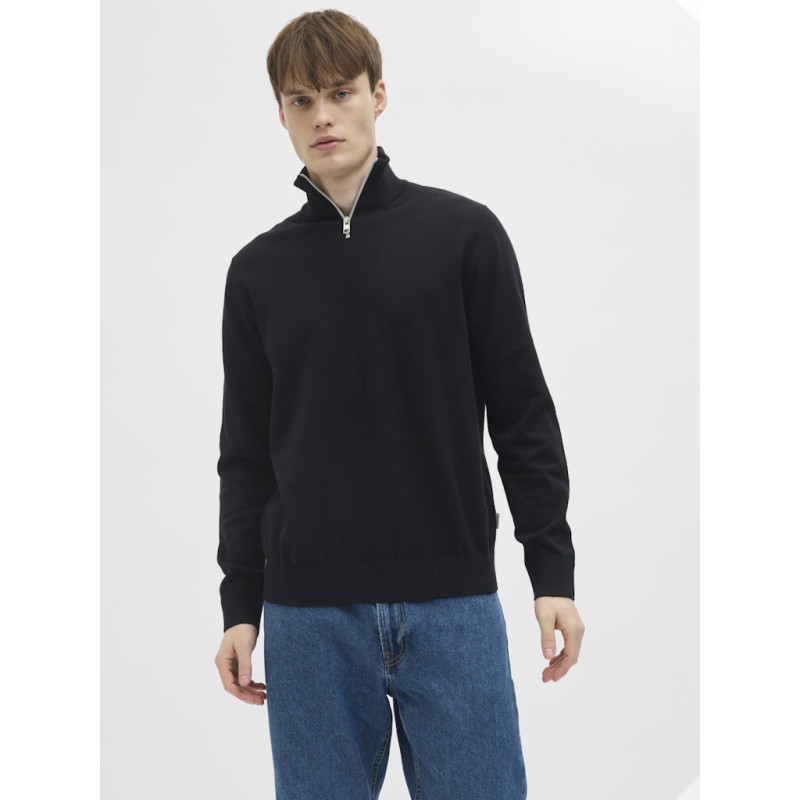 JJ REBEL Callum Strik Trøje - Sort