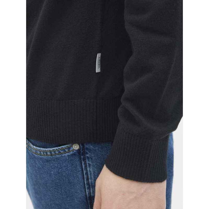 JJ REBEL Callum Strik Trøje - Sort