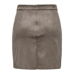 JDY Loretta Imiteret Ruskind Mini Nederdel - Morel