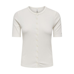 ONLY Nora S/S Cardigan - Cloud Dancer