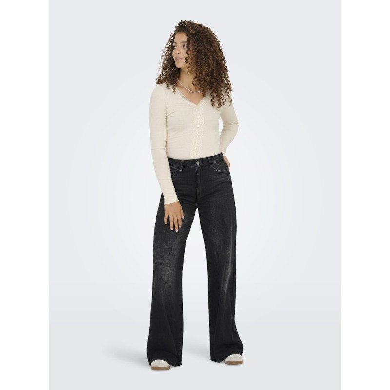 ONLY Enea L/S Blonde Bluse - Birch