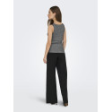 ONLY Ea Glitter S/L Vendbar Top - Sort / Silver Glitter