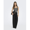 ONLY Ea Glitter S/L Vendbar Top - Sort / Silver Glitter