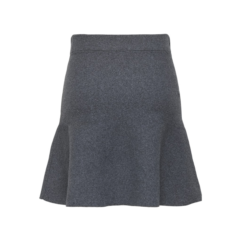 ONLY Alma Skater Nederdel - Medium Grey Melange