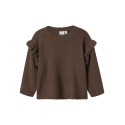 NAME IT MINI Nalia L/S Strik Sweater - Peppercorn