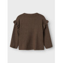 NAME IT MINI Nalia L/S Strik Sweater - Peppercorn