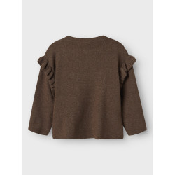 NAME IT MINI Nalia L/S Strik Sweater - Peppercorn