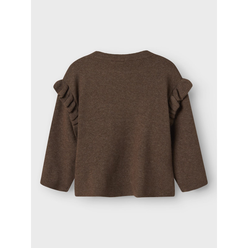 NAME IT MINI Nalia L/S Strik Sweater - Peppercorn