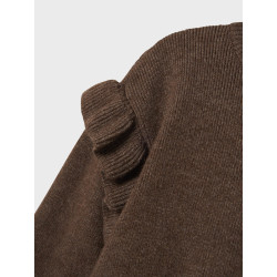 NAME IT MINI Nalia L/S Strik Sweater - Peppercorn