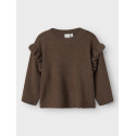 NAME IT MINI Nalia L/S Strik Sweater - Peppercorn