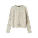 LMTD Naible L/S Strik Sweater - Oatmeal