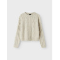LMTD Naible L/S Strik Sweater - Oatmeal
