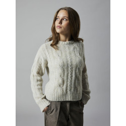 LMTD Naible L/S Strik Sweater - Oatmeal