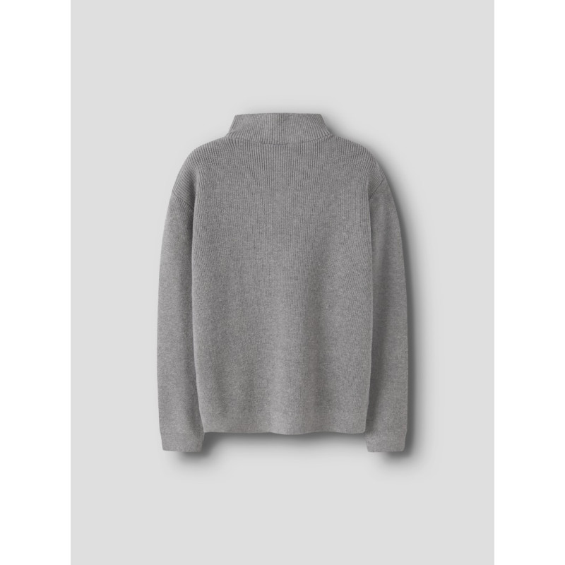 NAME IT KIDS Nesolle L/S Strik Trøje - Grey Melange