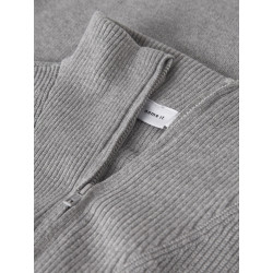 NAME IT KIDS Nesolle L/S Strik Trøje - Grey Melange