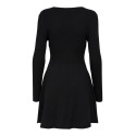 ONLY Alma L/S Strik Kjole - Sort