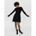 ONLY Alma L/S Strik Kjole - Sort