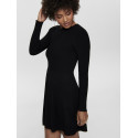 ONLY Alma L/S Strik Kjole - Sort