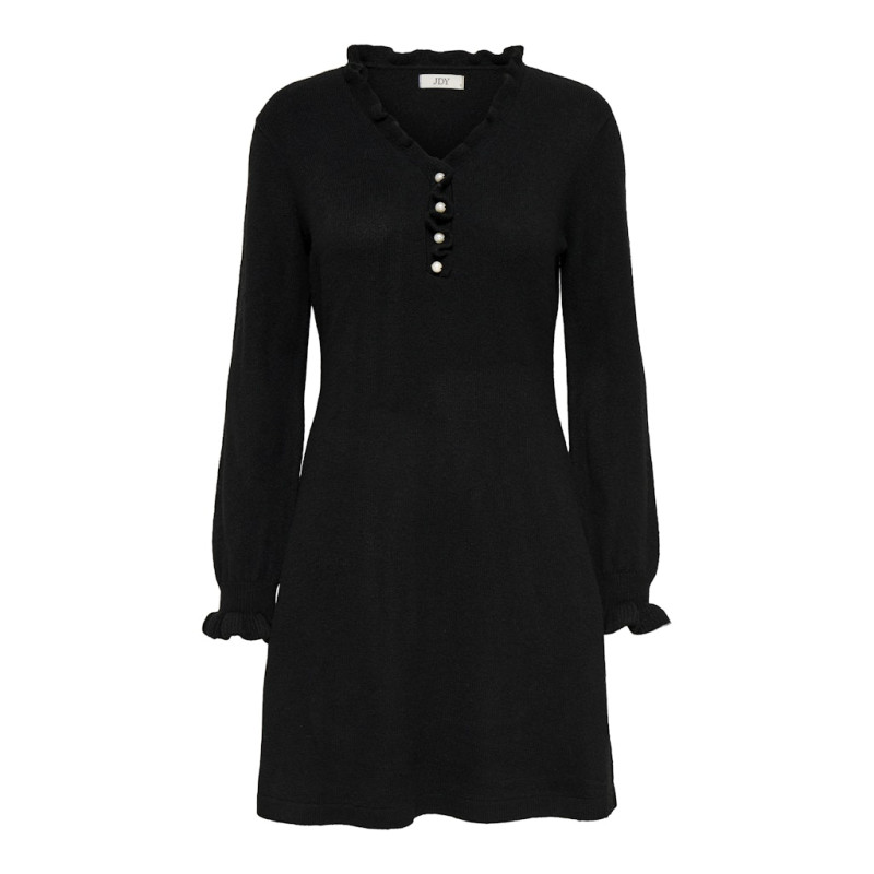 JDY Letty L/S Kjole - Sort