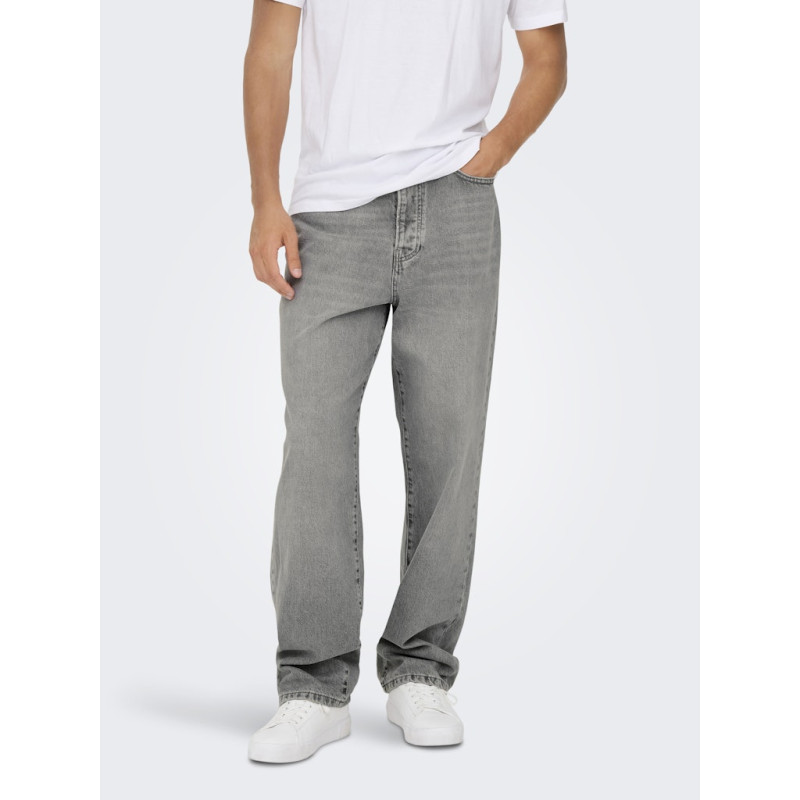 ONLY & SONS Fade Loose 2332 Jeans - Medium Grey Denim
