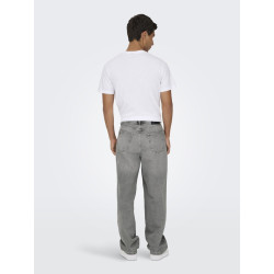 ONLY & SONS Fade Loose 2332 Jeans - Medium Grey Denim