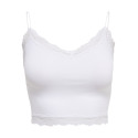 ONLY Vicky Blonde Crop Top - Bright White