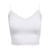 ONLY Vicky Blonde Crop Top - Bright White