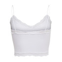 ONLY Vicky Blonde Crop Top - Bright White