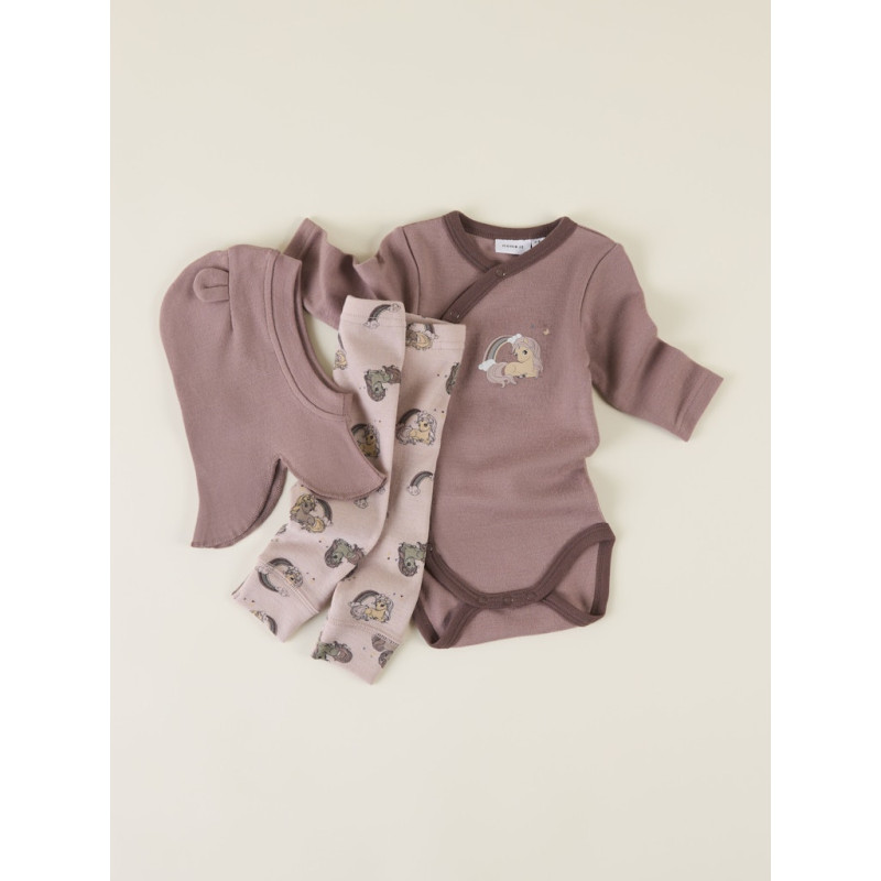 NAME IT BABY Willit Uld Elefanthue Med Øreflapper - Antler