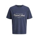 JACK & JONES PLUS Rinwood Wash T-shirt - Ocean cavern