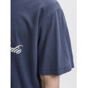 JACK & JONES PLUS Rinwood Wash T-shirt - Ocean cavern