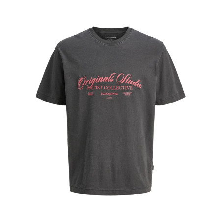 JACK & JONES PLUS Rinwood Wash T-shirt - Sort