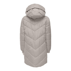 JDY Skylar Lang Dynejakke - Chateau Gray