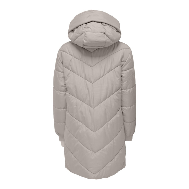 JDY Skylar Lang Dynejakke - Chateau Gray