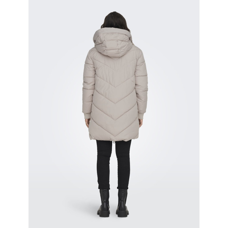 JDY Skylar Lang Dynejakke - Chateau Gray