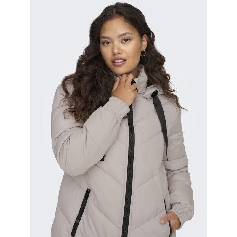 JDY Skylar Lang Dynejakke - Chateau Gray