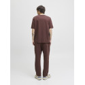 JACK & JONES Norrebro Broderet T-shirt - Deep Mahogany